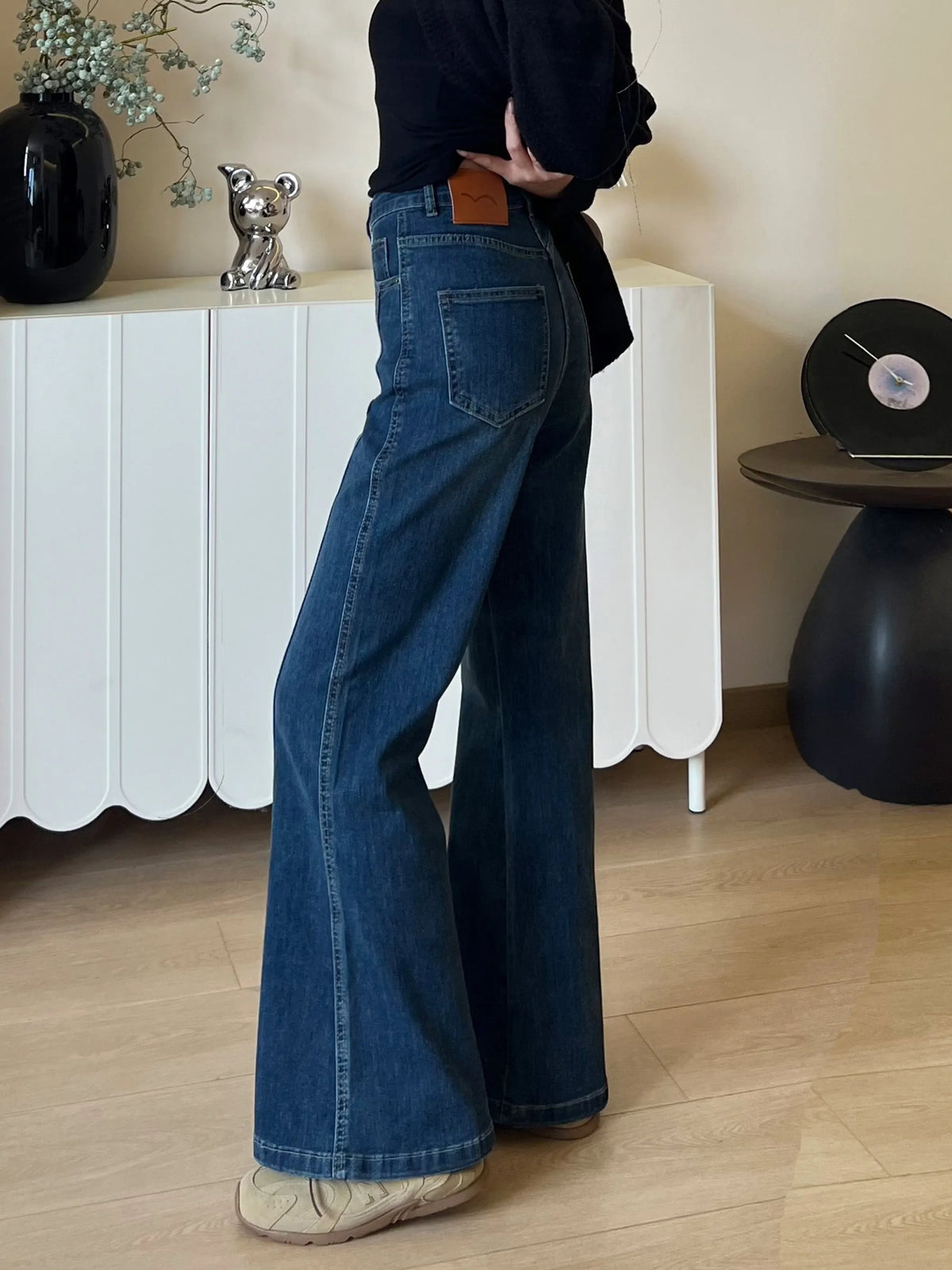 Retro Flared Denim Jeans