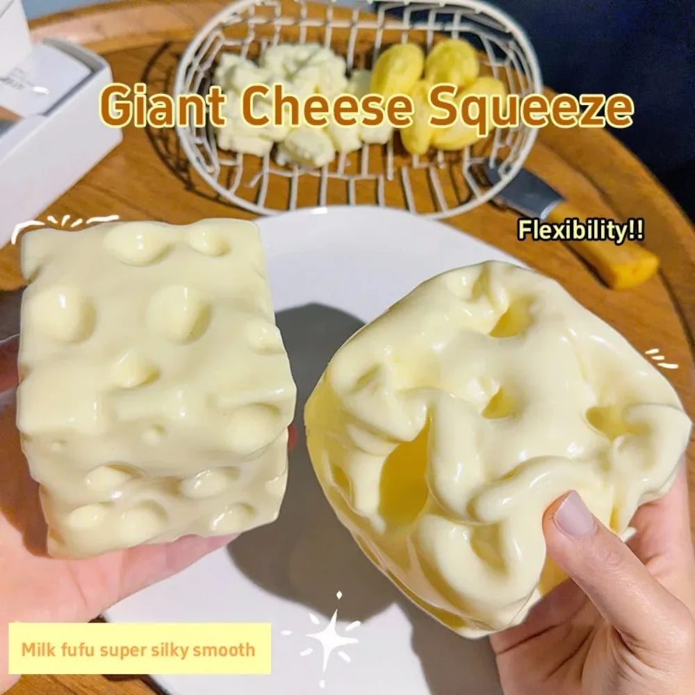 Cheese Cube Squishy Fidget Toy – 6 cm