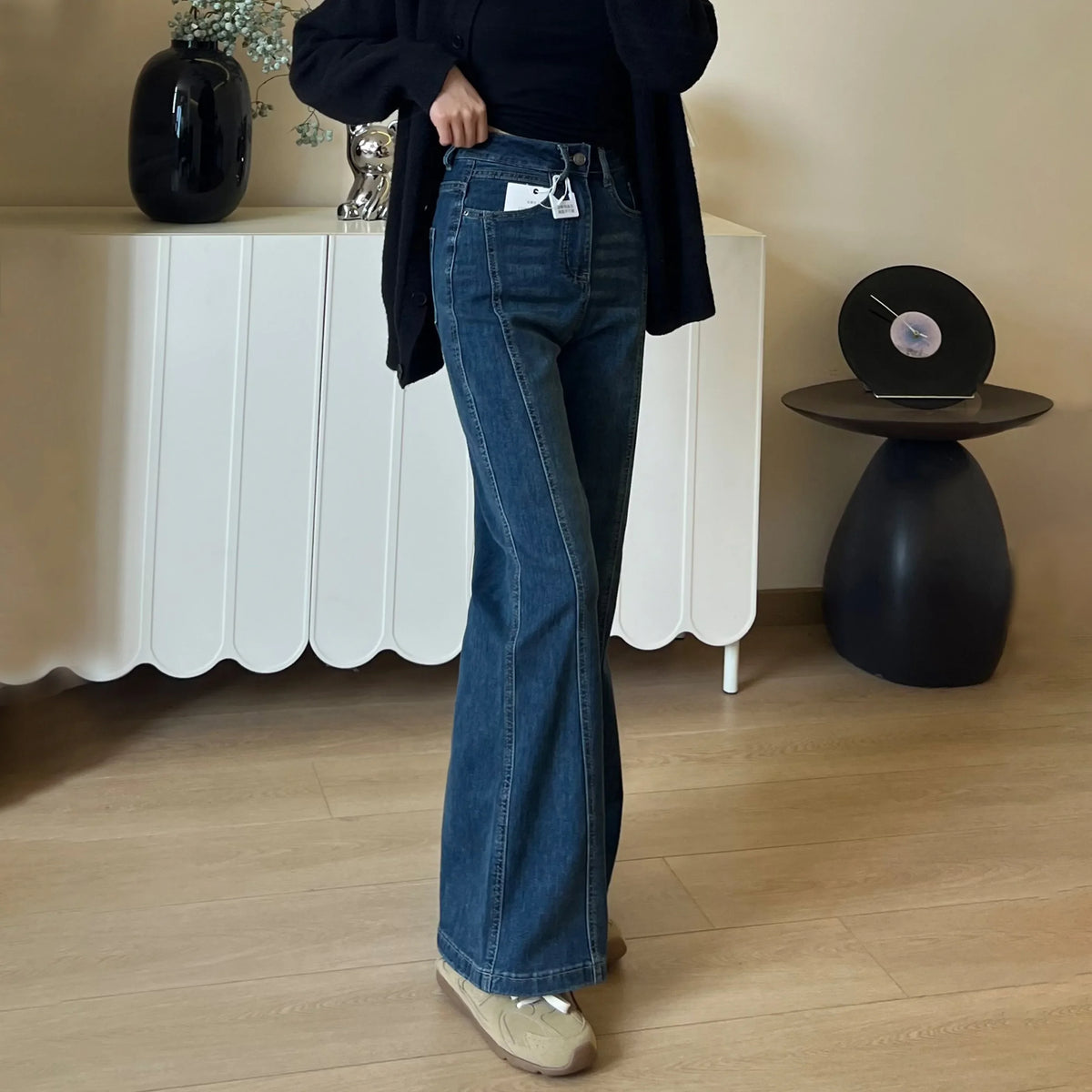 Retro Flared Denim Jeans