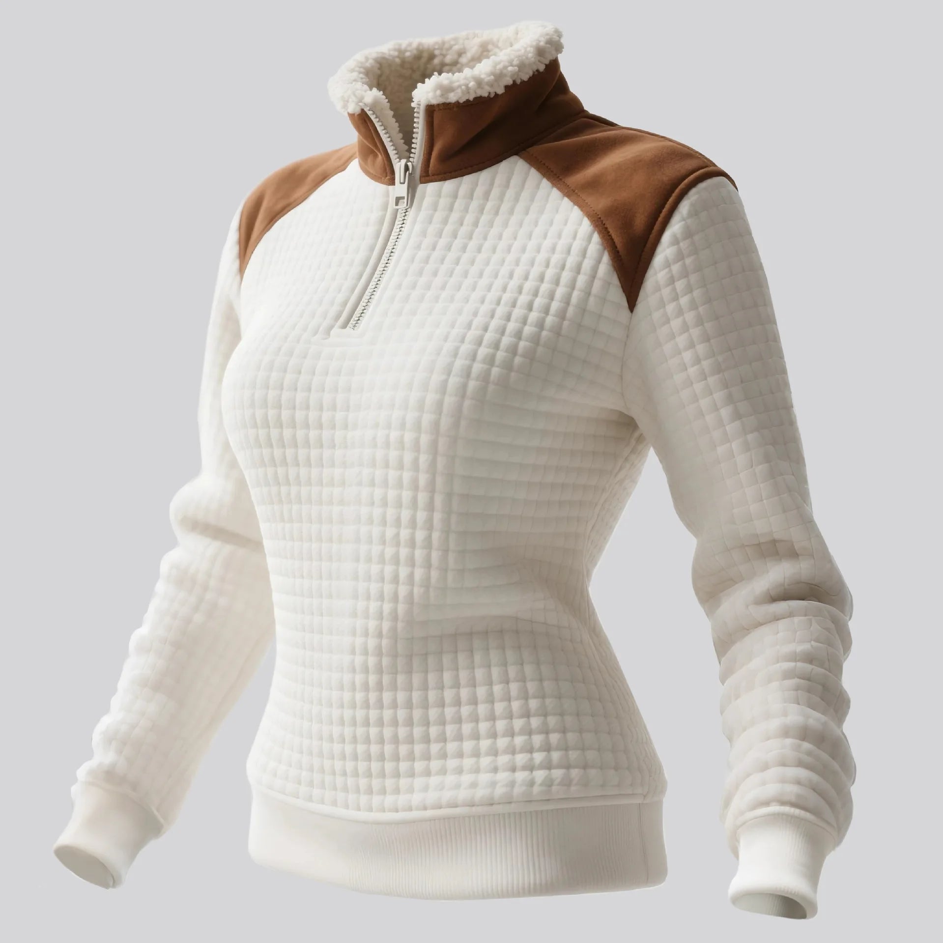 Straght Placket Pattern Collar Sweatshirt – Wildflower Wardrobe
