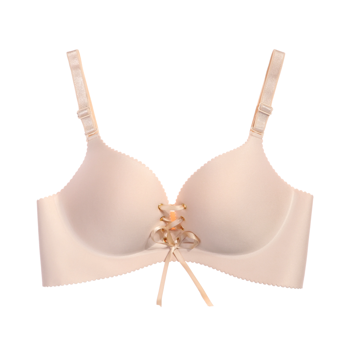 Drawstring Push Up Bra