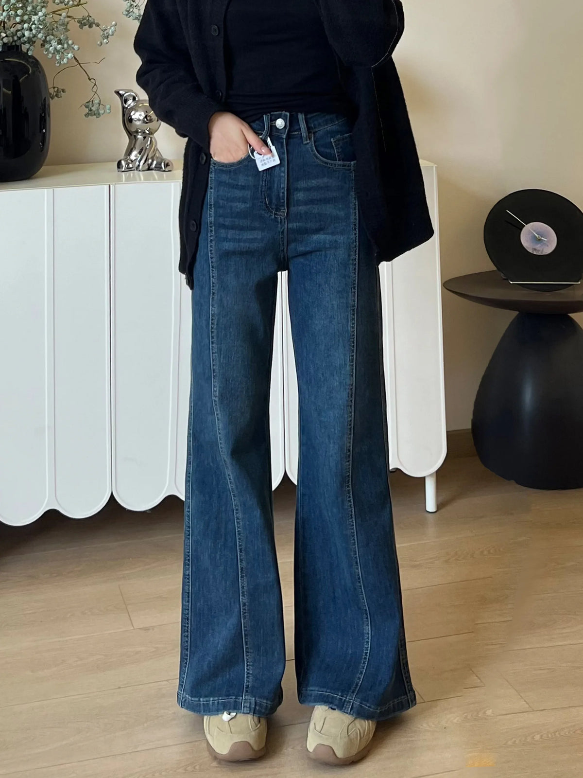 Retro Flared Denim Jeans