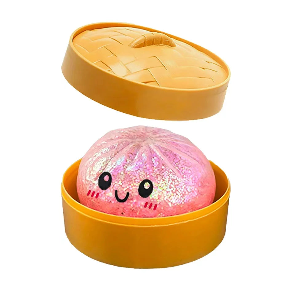 3-Pack Glitter Dumpling Squishy Set