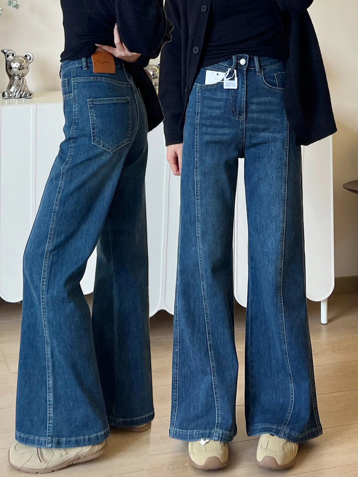 Retro Flared Denim Jeans