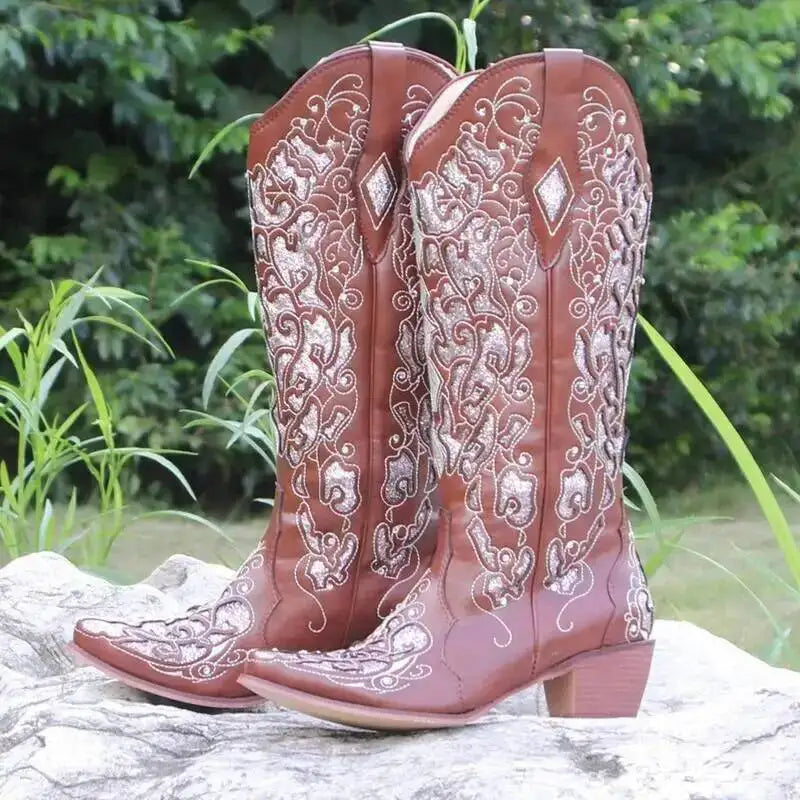 Ethnic Vintage Cowgirl Boot