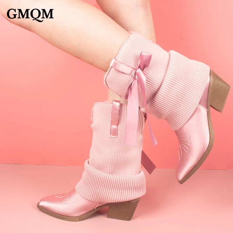 Sweater Bow Booties