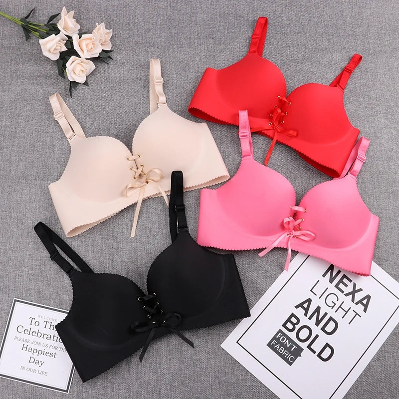 Drawstring Push Up Bra