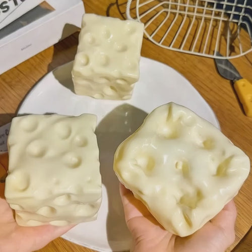 Cheese Cube Squishy Fidget Toy – 6 cm