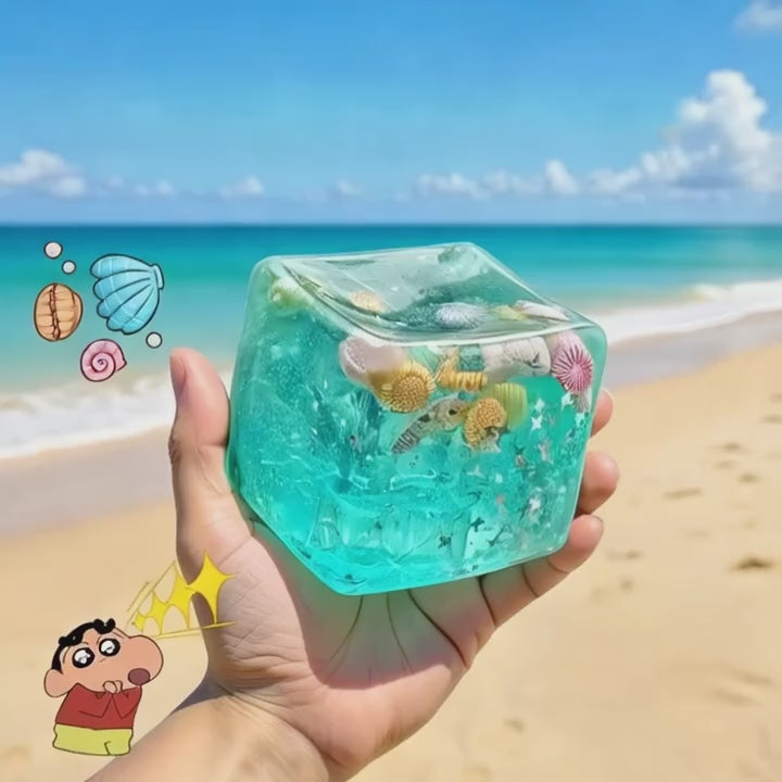 Ocean Cube Squishy Fidget Toy
